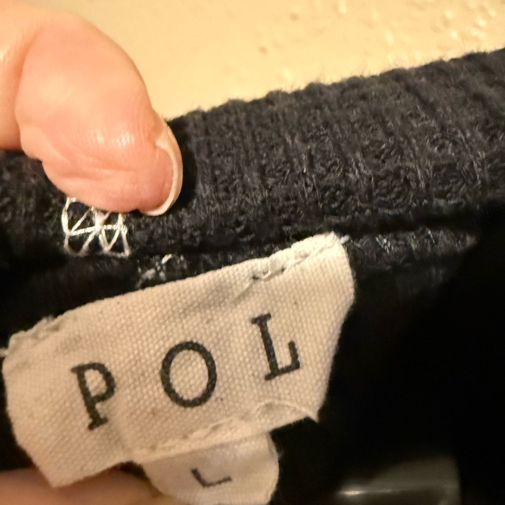 POL Black Multicolor Patchwork Jacket with Tan and Green Accents - Picture 7 of 12